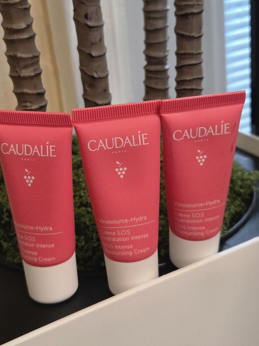 Caudalie Vinosource-Hydra Crème S.O.S. Intense Moisturizing Cream 0.5 oz 3-Pack